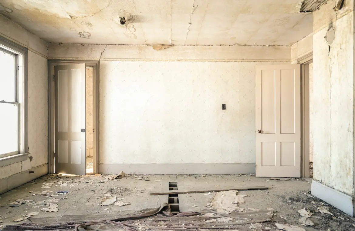 Waste disposal crew managing a cleanout project in Allegan